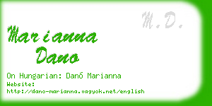 marianna dano business card